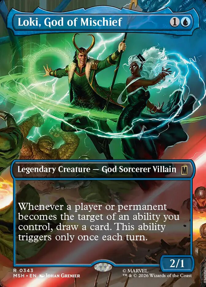Loki, God of Mischief card front