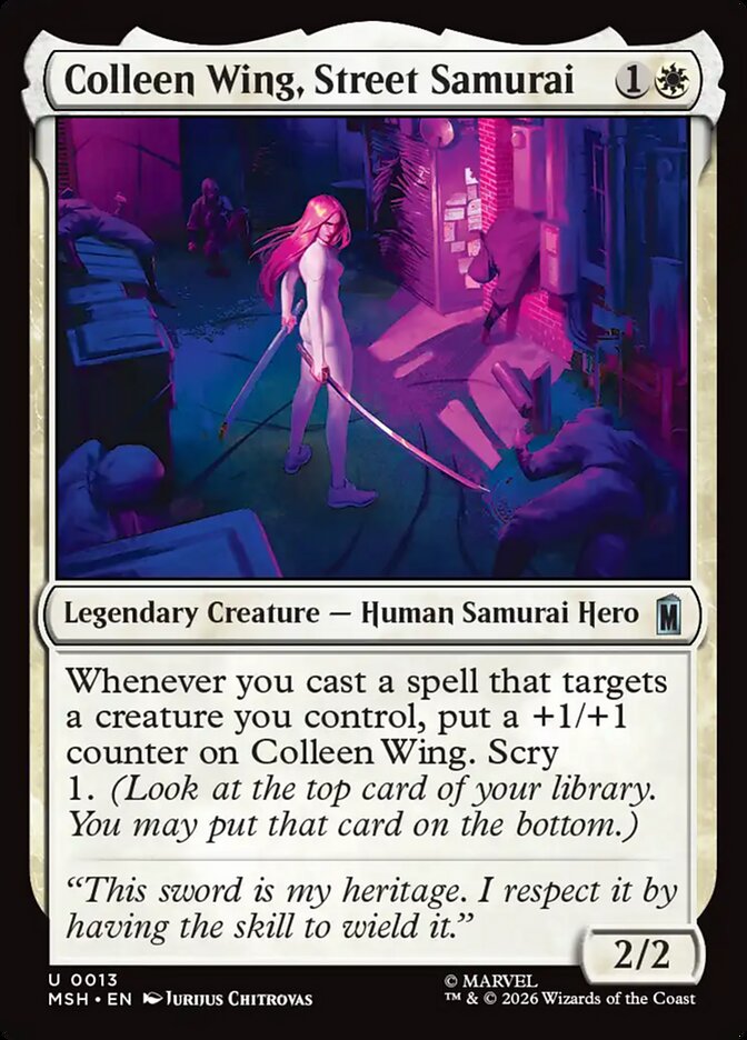 Colleen Wing, Street Samurai card front
