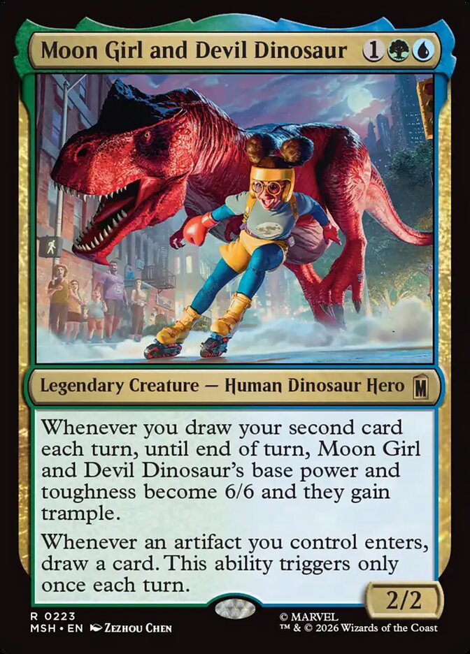Moon Girl and Devil Dinosaur card front