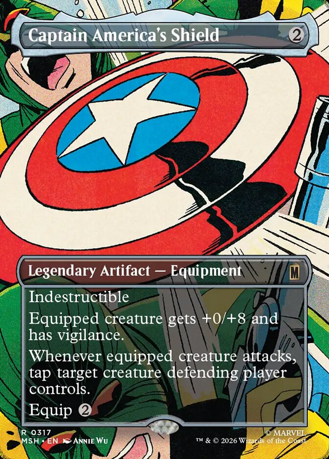Captain America's Shield card front