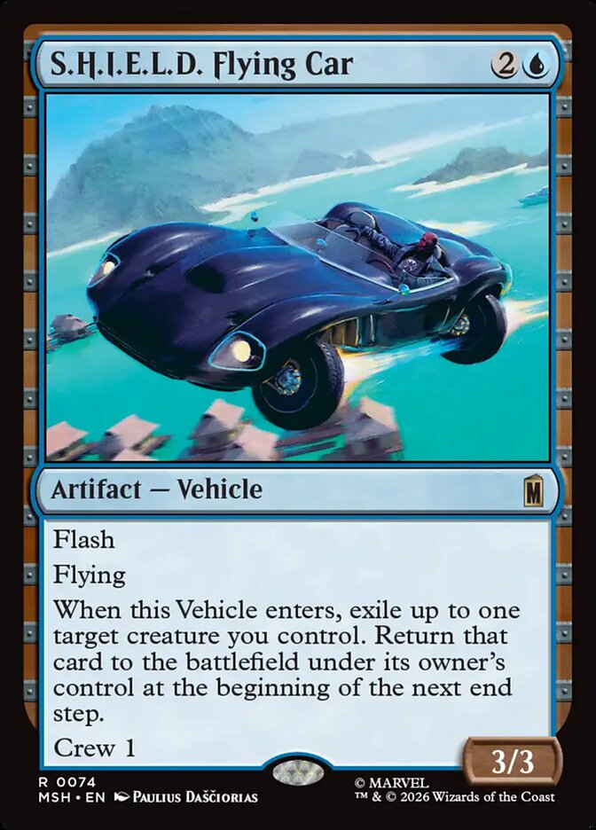 S.H.I.E.L.D. Flying Car card front