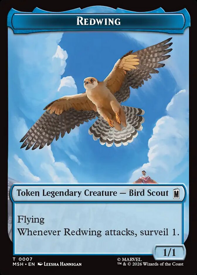 Redwing card front