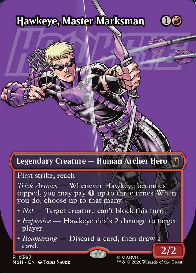Hawkeye, Master Marksman card front