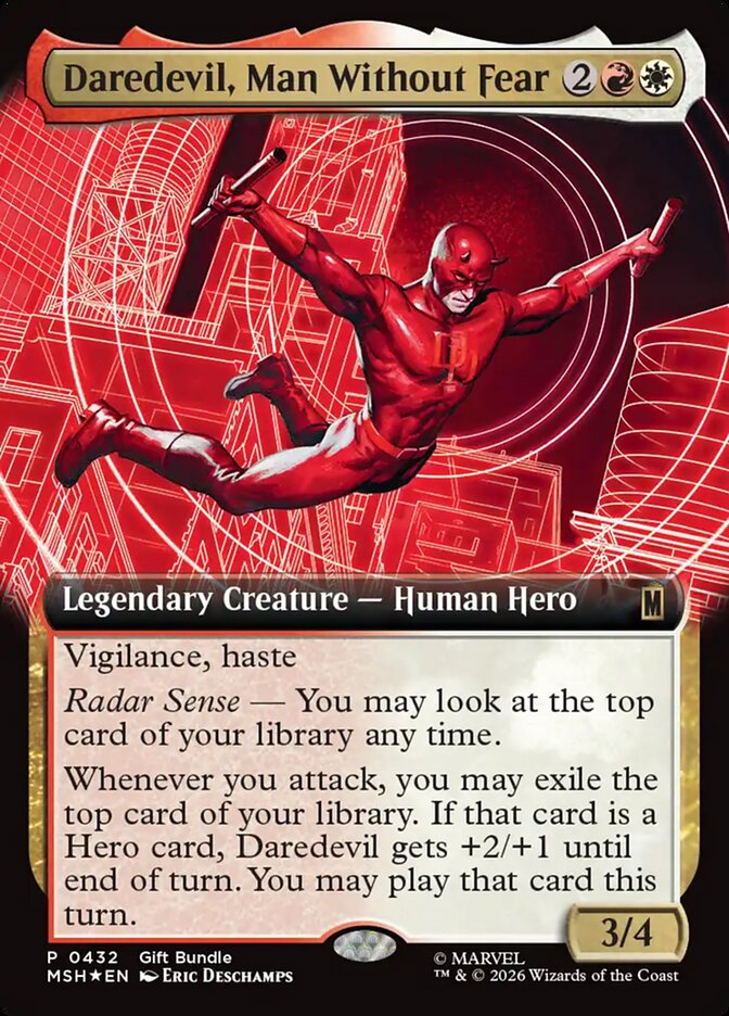 Daredevil, Man Without Fear card front