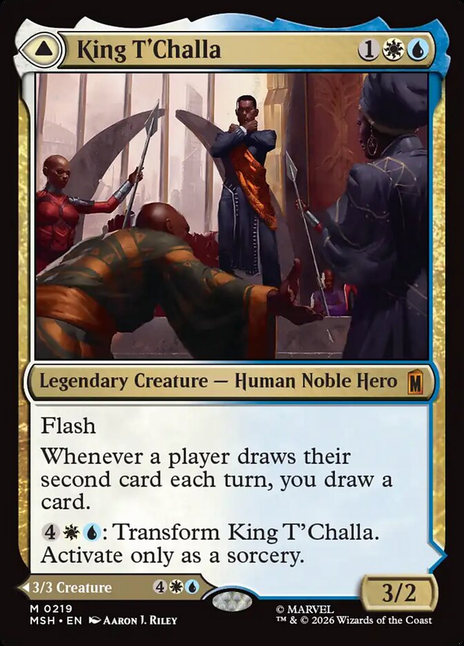 King T'Challa card front