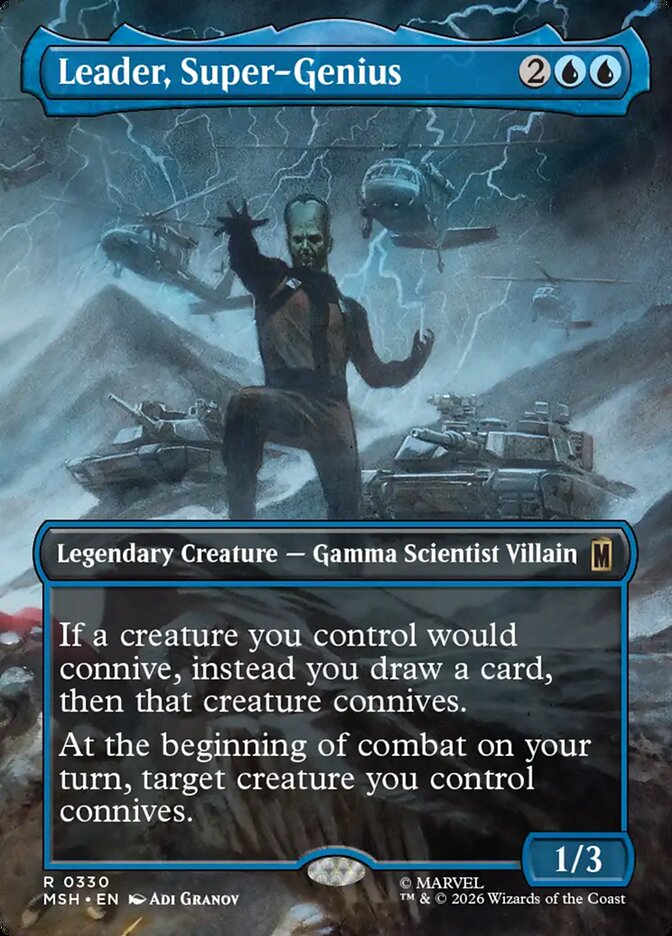 Leader, Super-Genius card front
