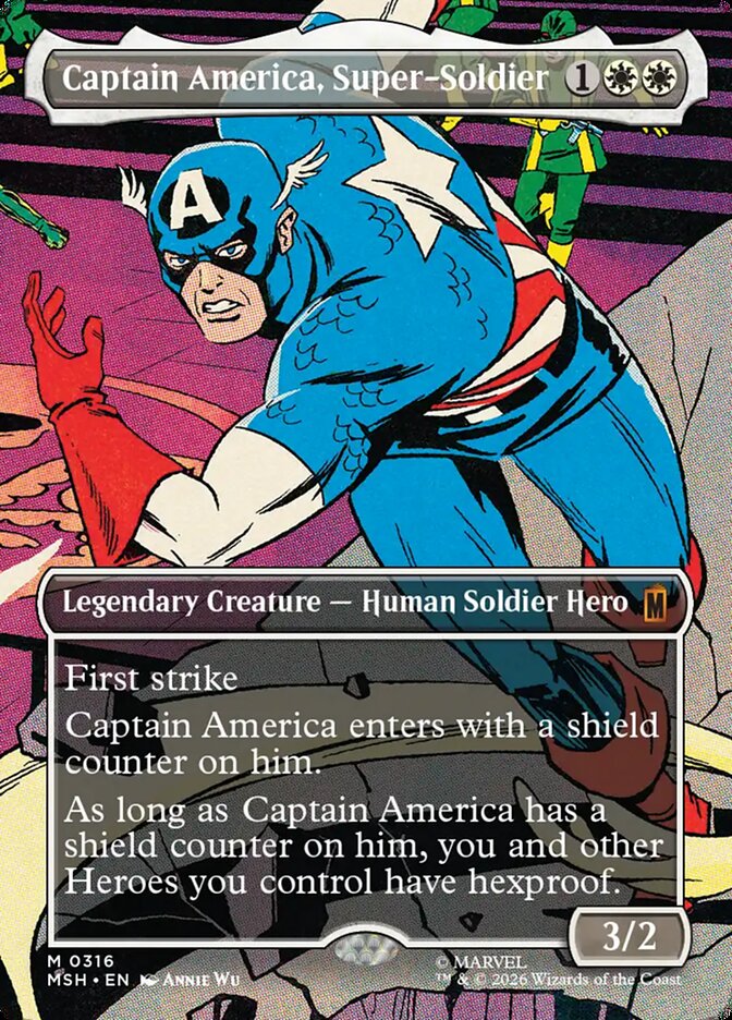 Captain America, Super-Soldier card front