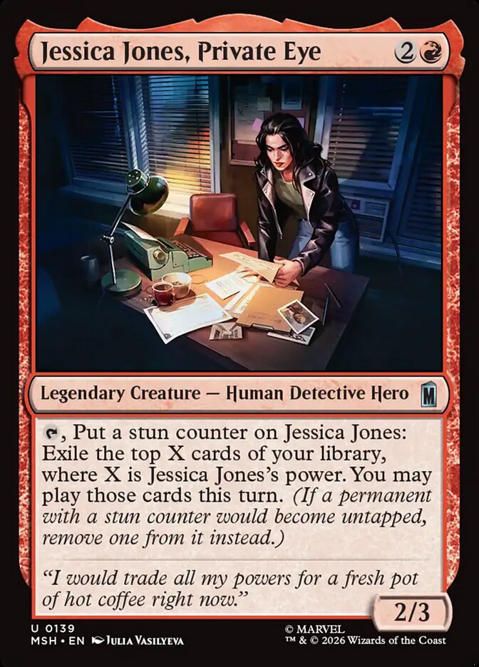 Jessica Jones, Private Eye card front
