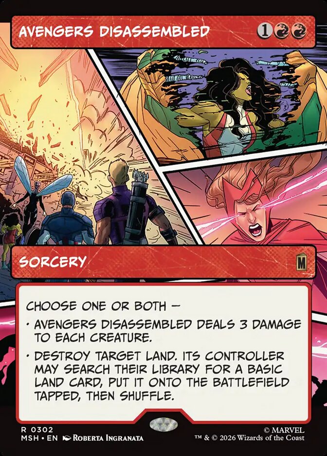 Avengers Disassembled card front