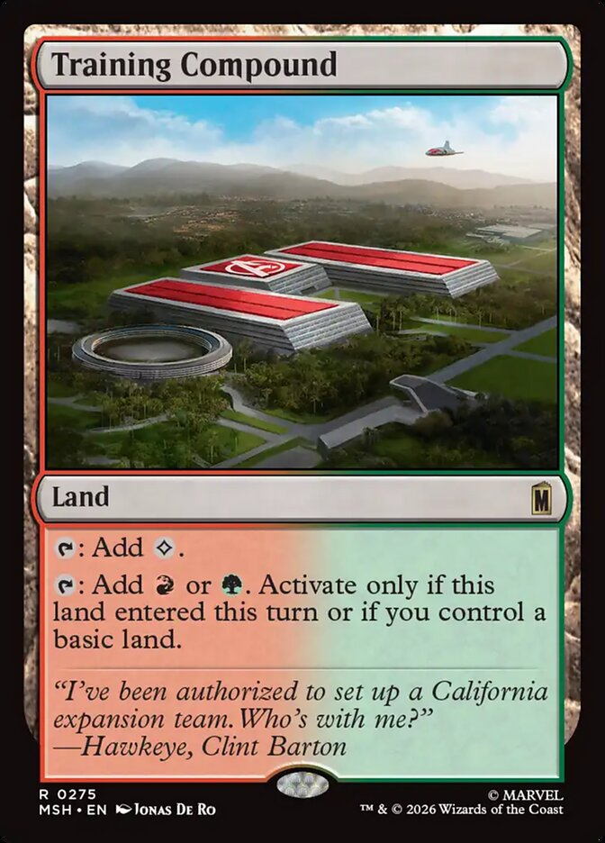 Training Compound card front