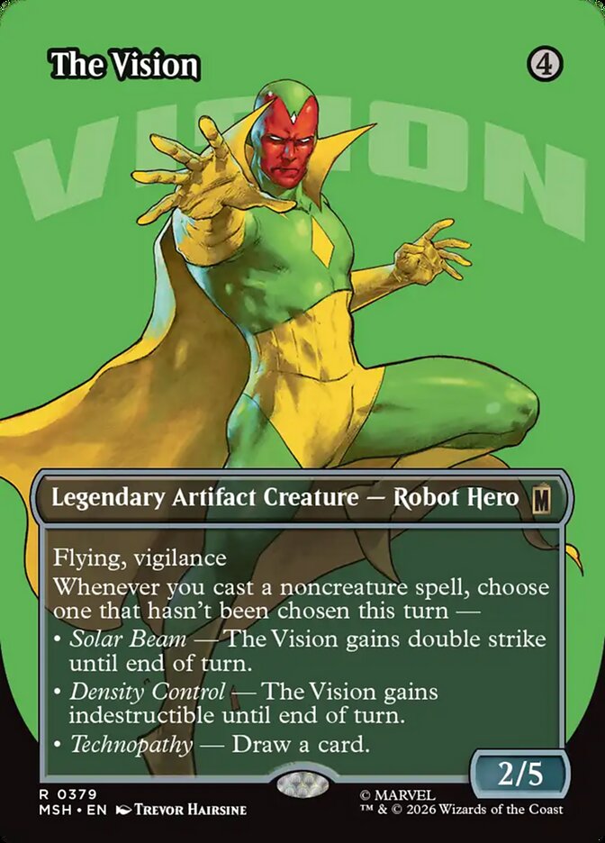 The Vision card front