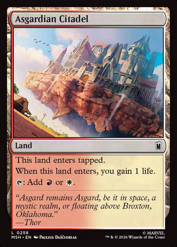 Asgardian Citadel card front