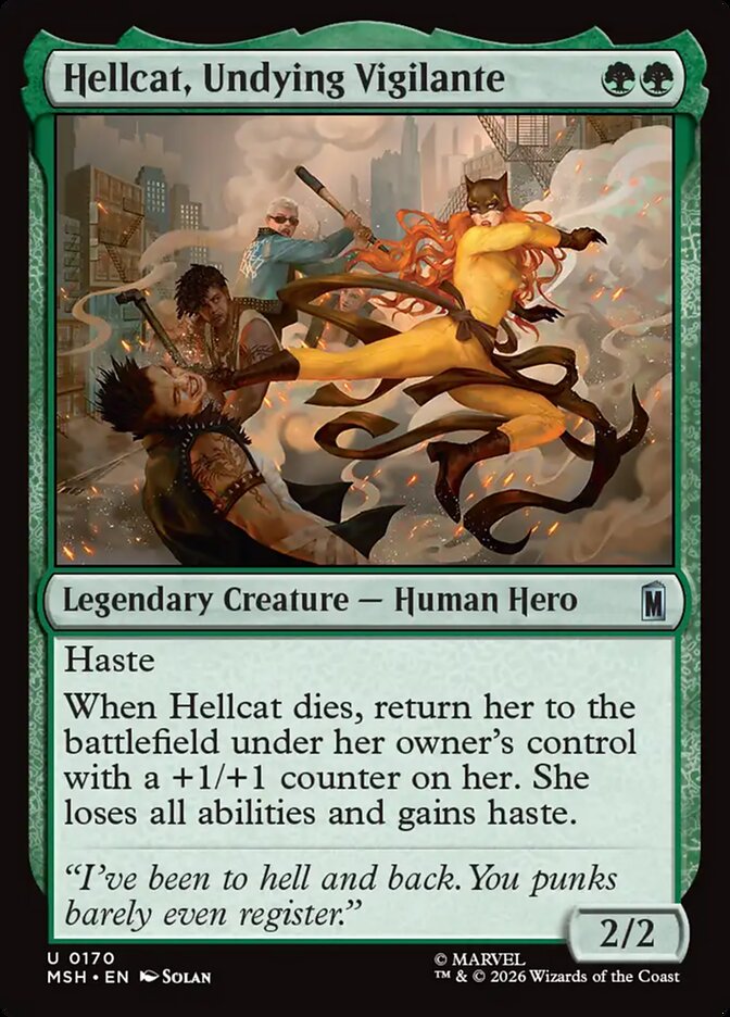 Hellcat, Undying Vigilante card front