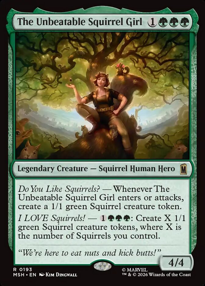 The Unbeatable Squirrel Girl card front