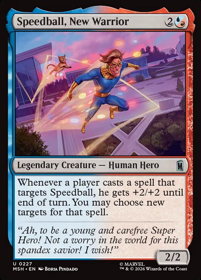 Speedball, New Warrior card front
