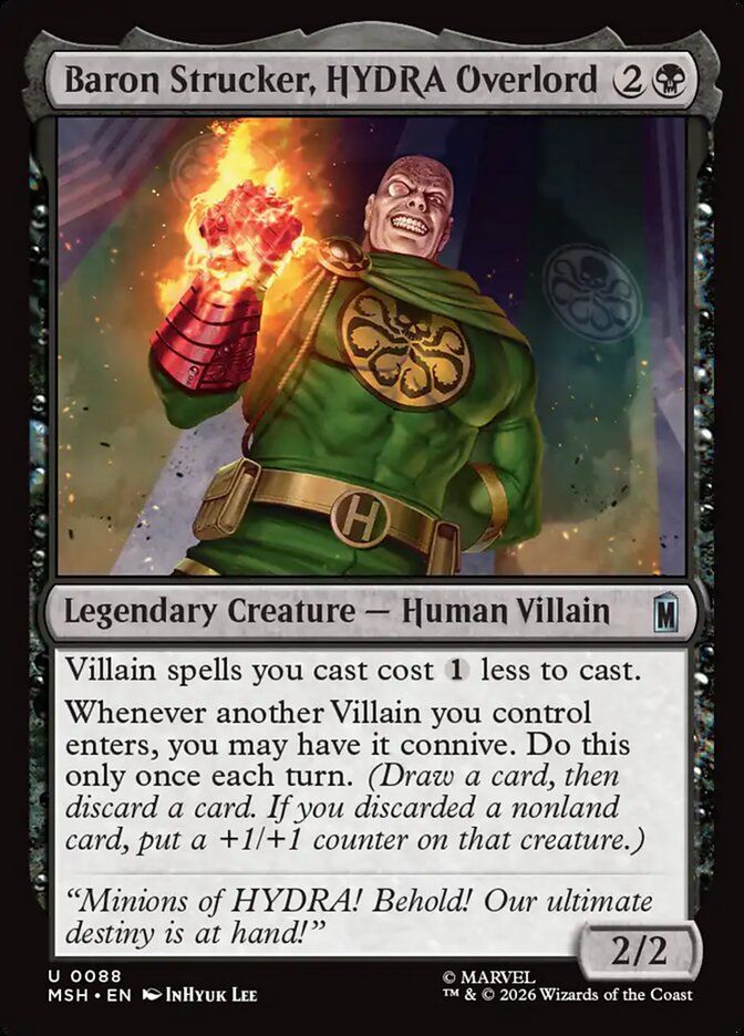 Baron Strucker, HYDRA Overlord card front