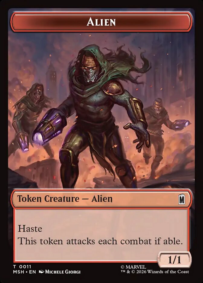 Alien card front