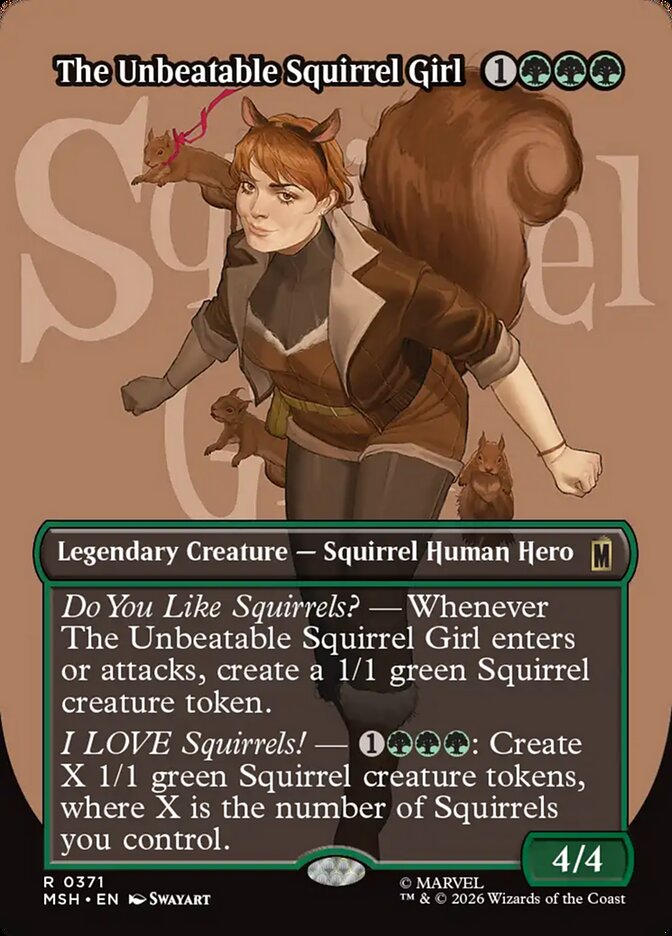 The Unbeatable Squirrel Girl card front