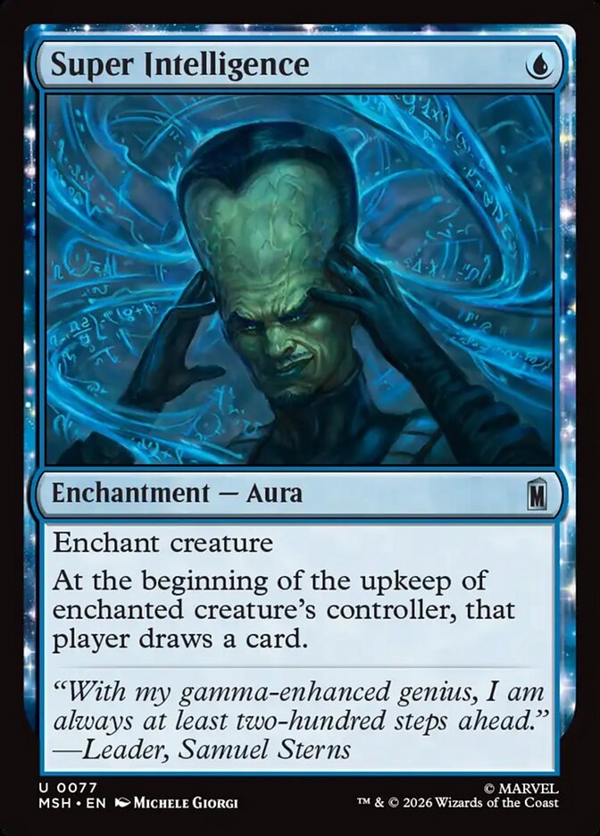 Super Intelligence card front