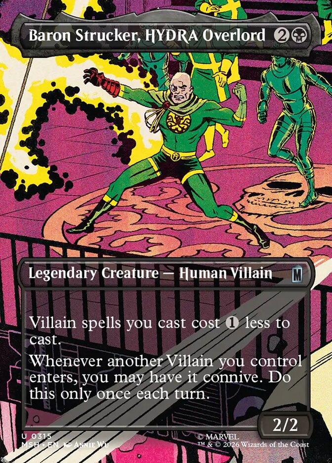 Baron Strucker, HYDRA Overlord card front