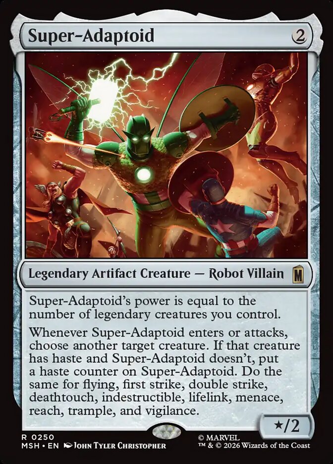 Super-Adaptoid card front