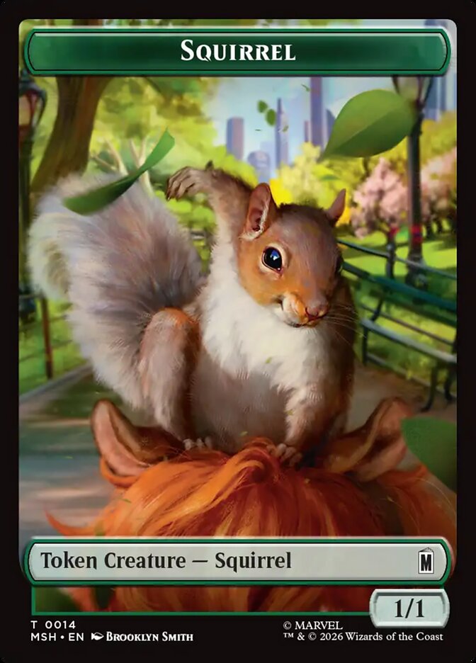 Squirrel card front