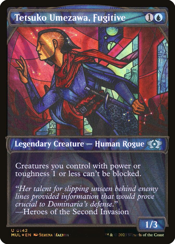Tetsuko Umezawa, Fugitive card front