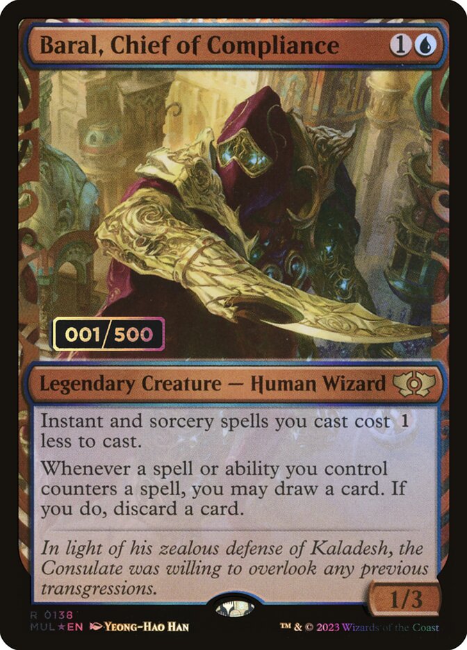 Baral, Chief of Compliance card front