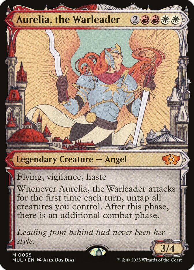 Aurelia, the Warleader card front