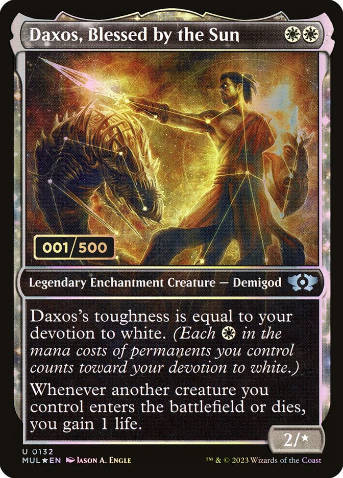 Daxos, Blessed by the Sun card front