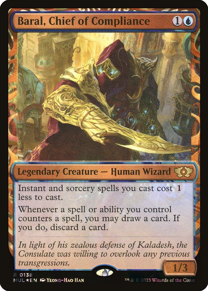 Baral, Chief of Compliance card front