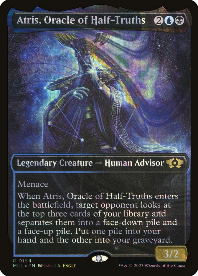 Atris, Oracle of Half-Truths card front