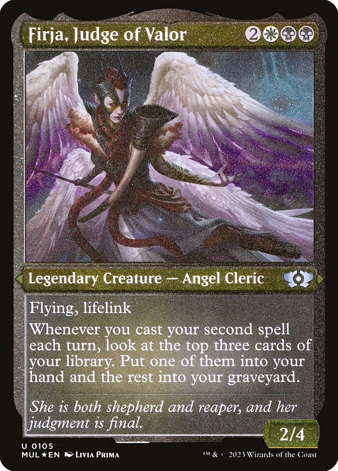 Firja, Judge of Valor card front