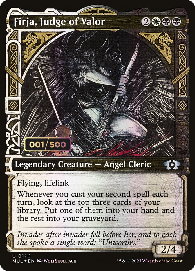 Firja, Judge of Valor card front