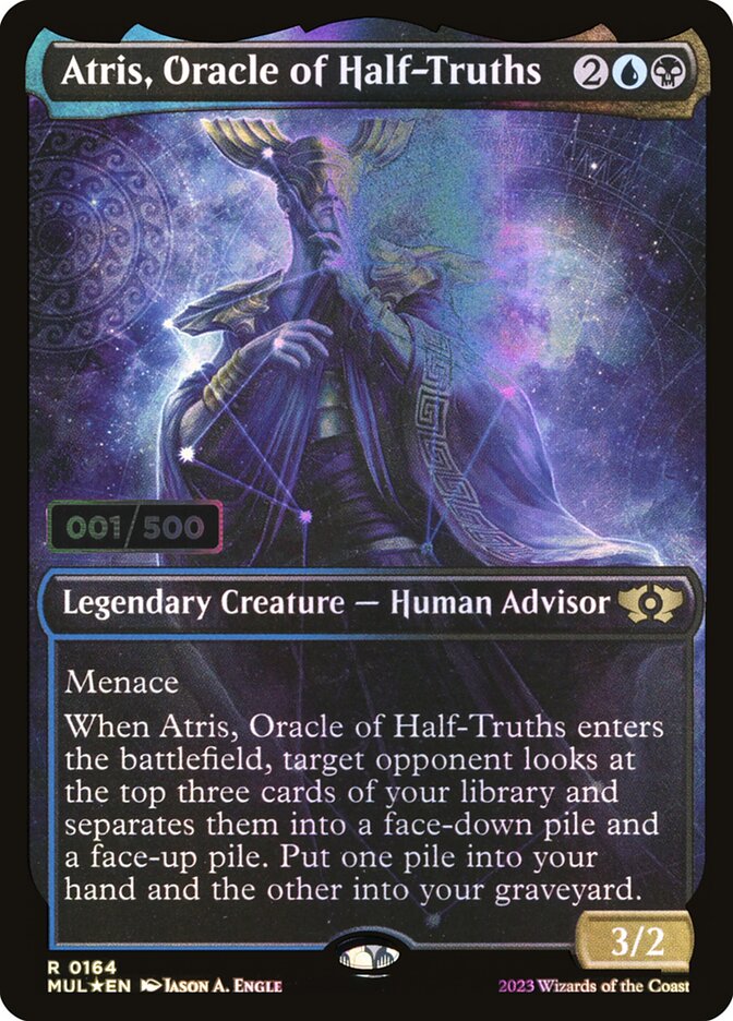 Atris, Oracle of Half-Truths card front