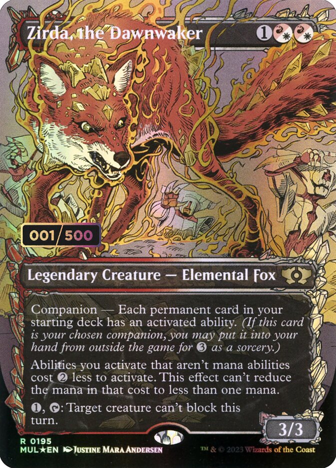 Zirda, the Dawnwaker card front