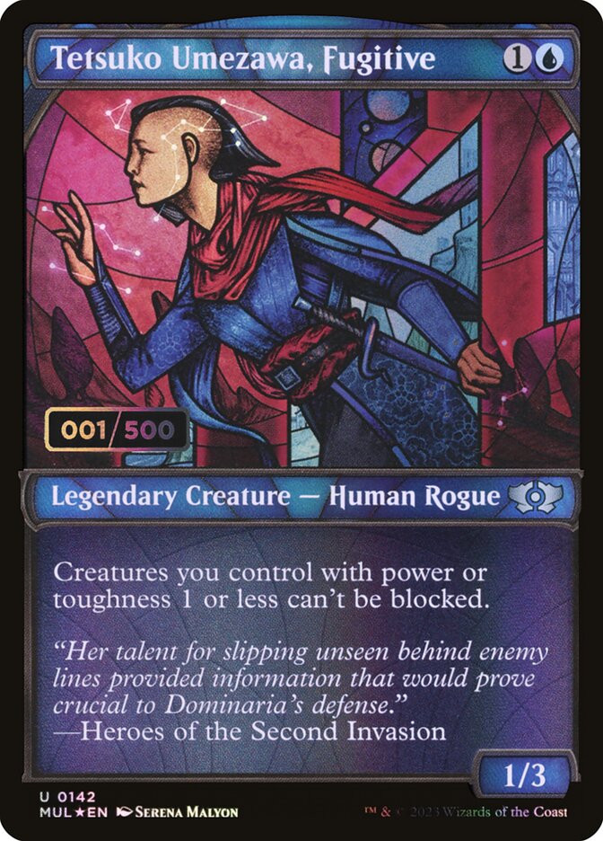 Tetsuko Umezawa, Fugitive card front
