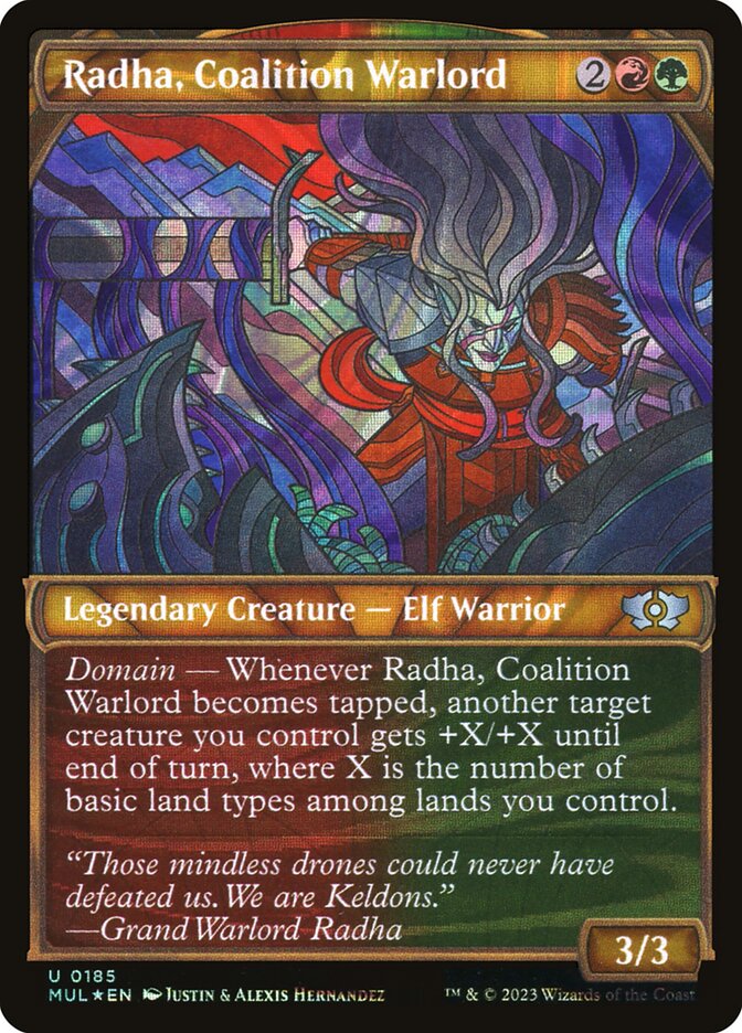 Radha, Coalition Warlord card front
