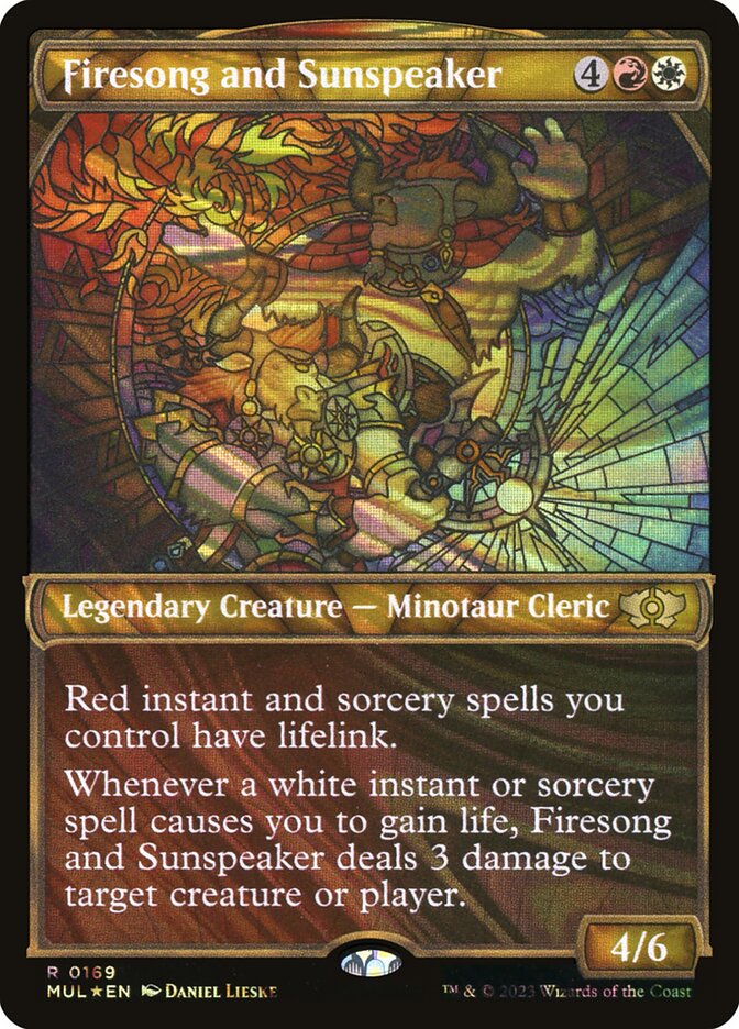 Firesong and Sunspeaker card front