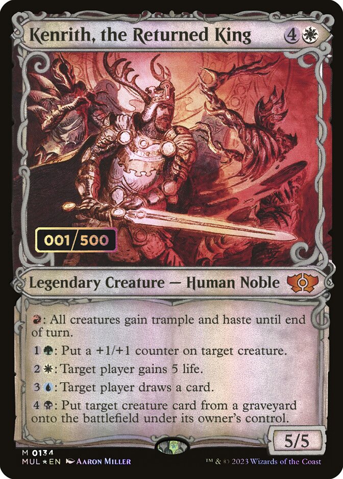 Kenrith, the Returned King card front