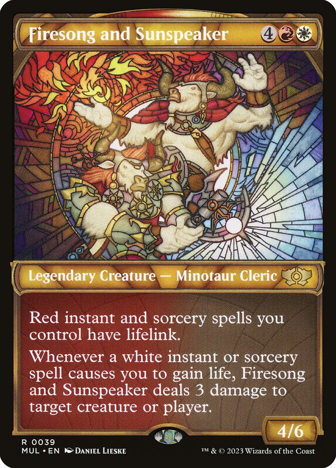 Firesong and Sunspeaker card front