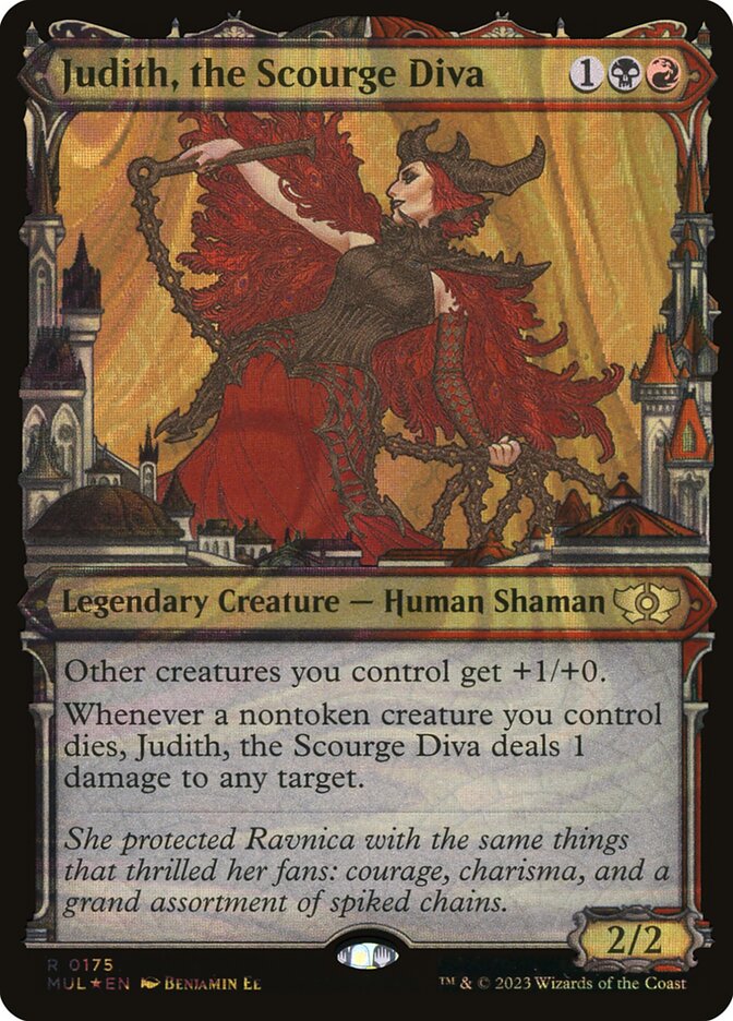 Judith, the Scourge Diva card front