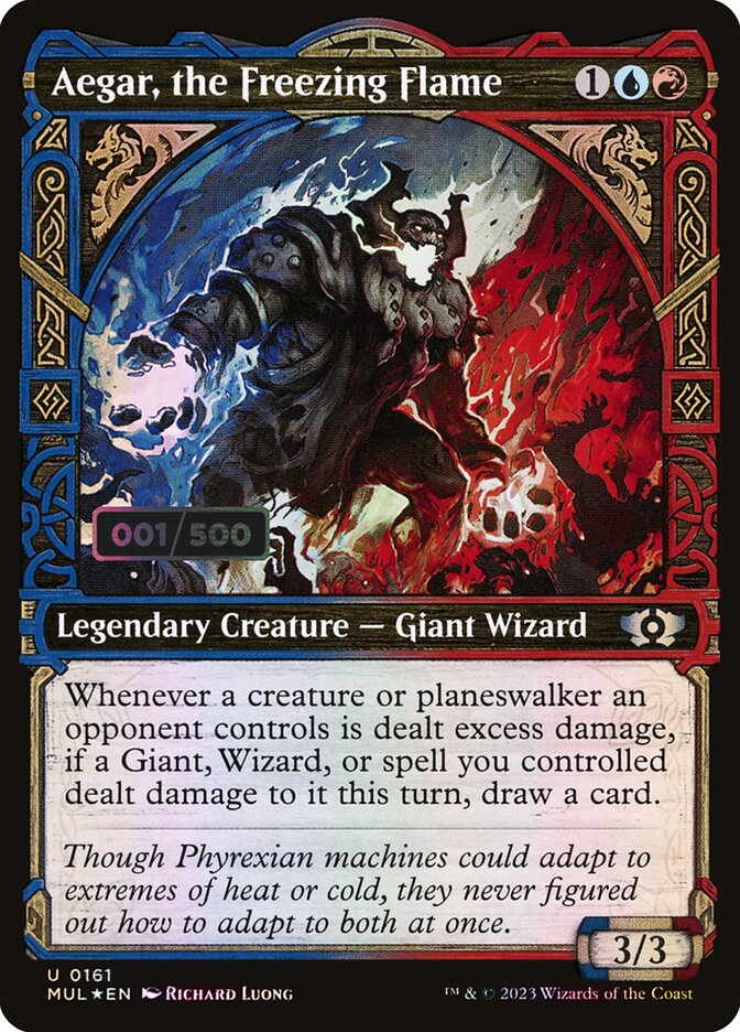 Aegar, the Freezing Flame card front