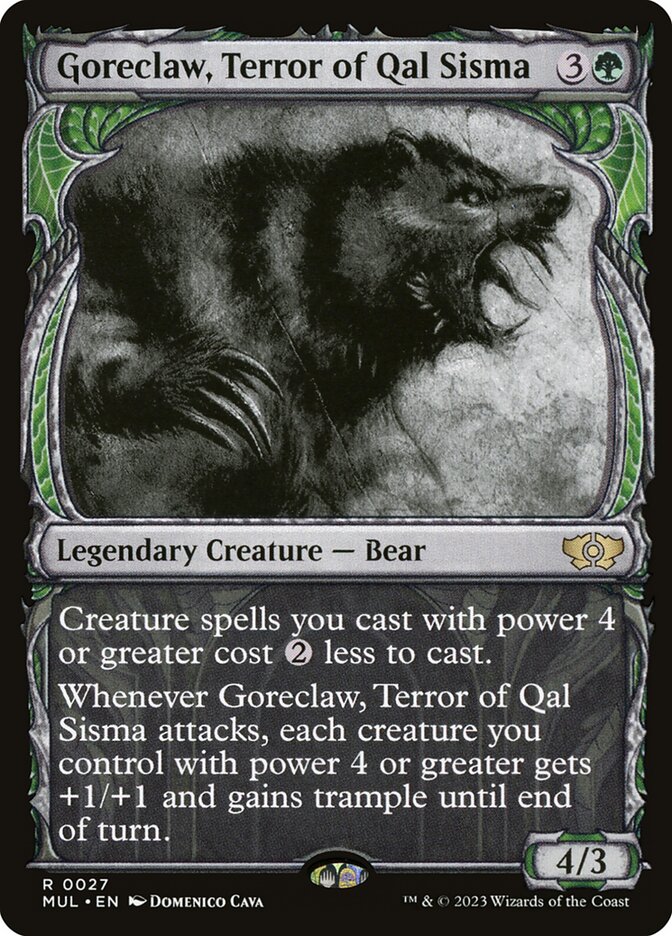 Goreclaw, Terror of Qal Sisma card front