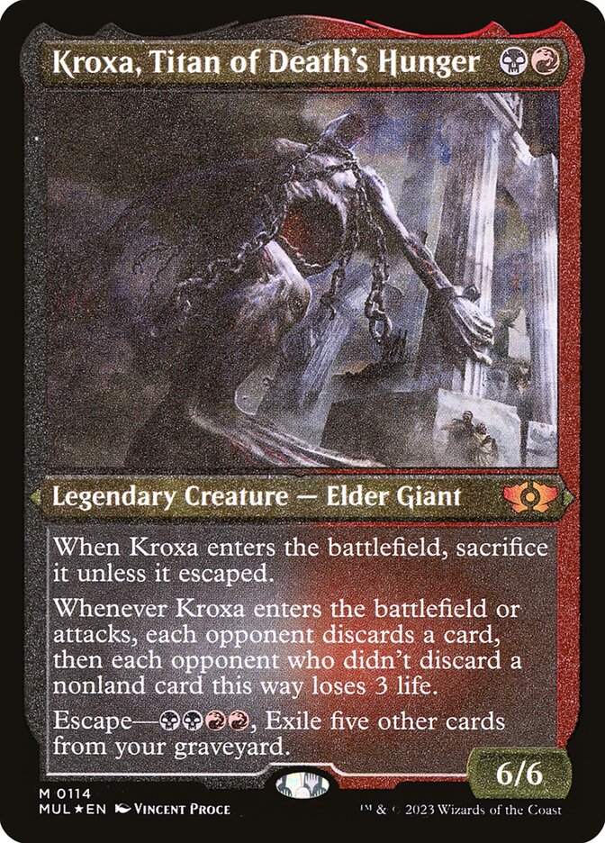 Kroxa, Titan of Death's Hunger card front