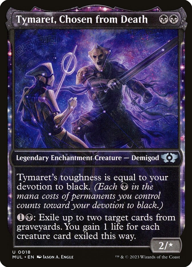 Tymaret, Chosen from Death card front