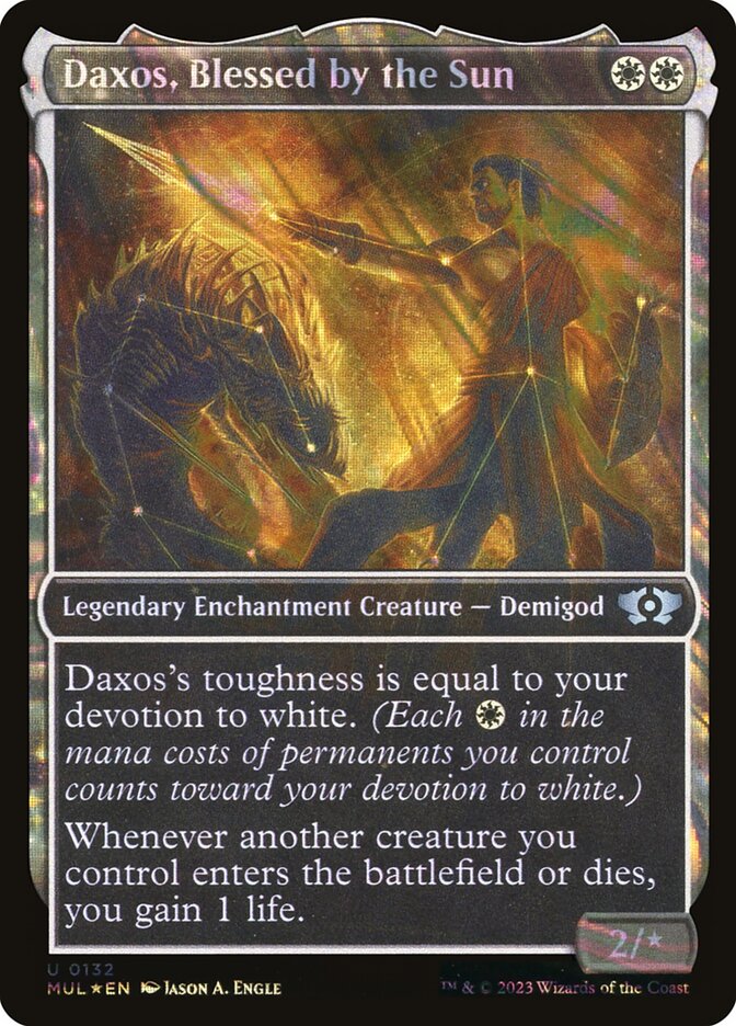 Daxos, Blessed by the Sun card front