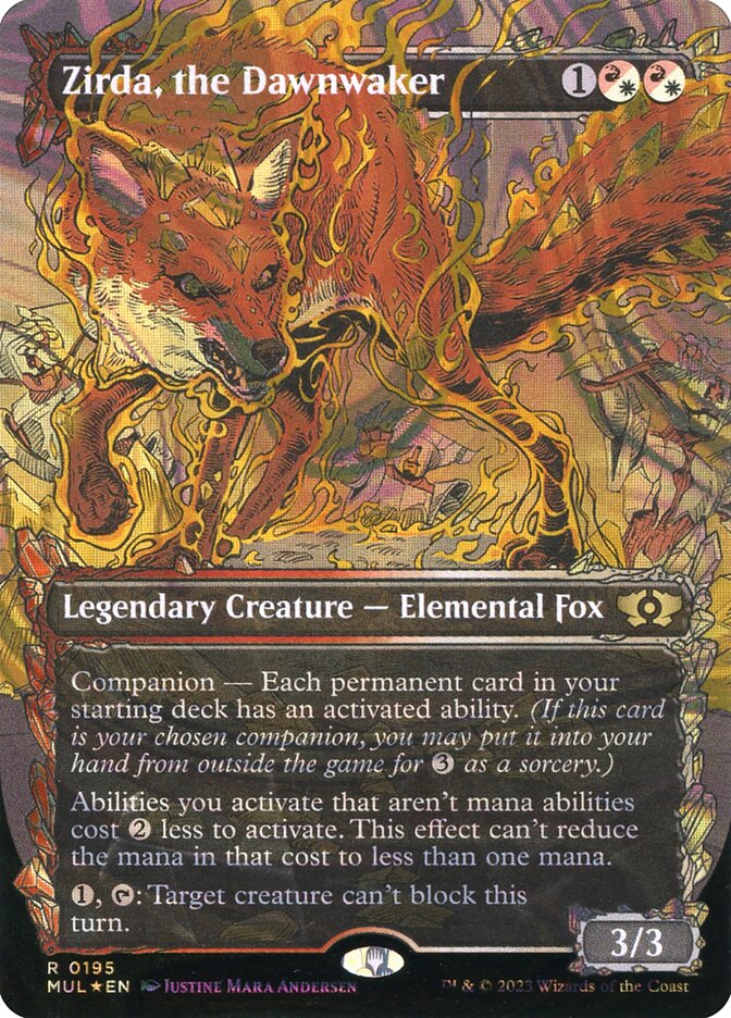 Zirda, the Dawnwaker card front