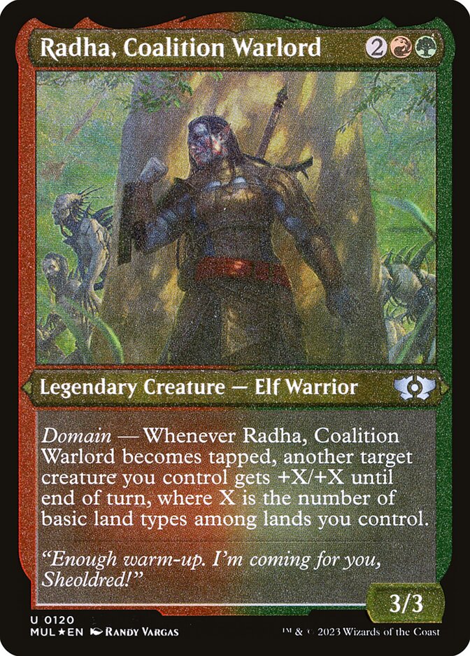 Radha, Coalition Warlord card front