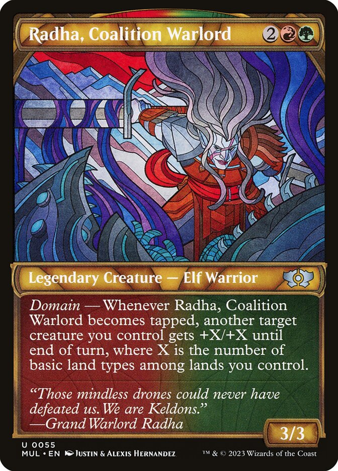 Radha, Coalition Warlord card front
